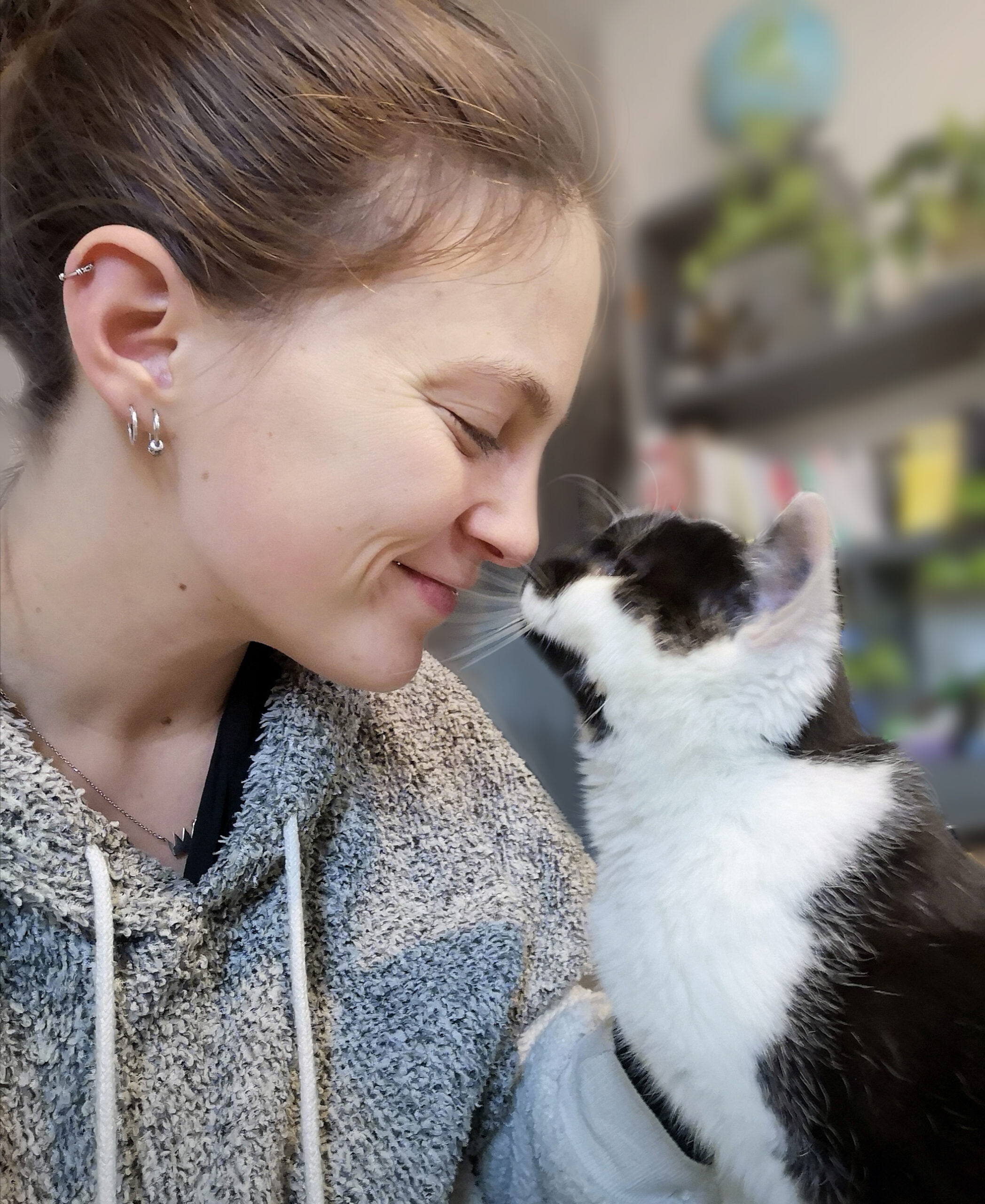 Photo Clara et Mishka le chat